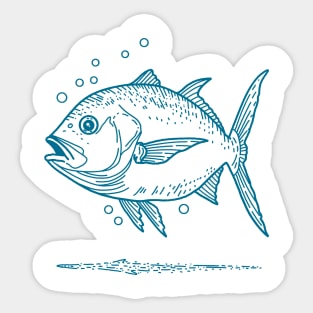 Giant Trevally Sticker